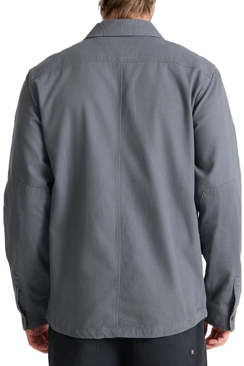 Hebrides Cotton Canvas Shirt Jacket, Alternate, color, CHARCOAL