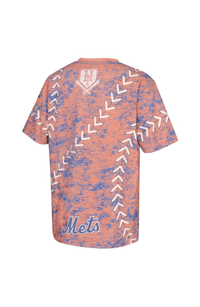 Outerstuff Youth Orange New York Mets Slide Score Bold T-Shirt, Alternate, color, Orange