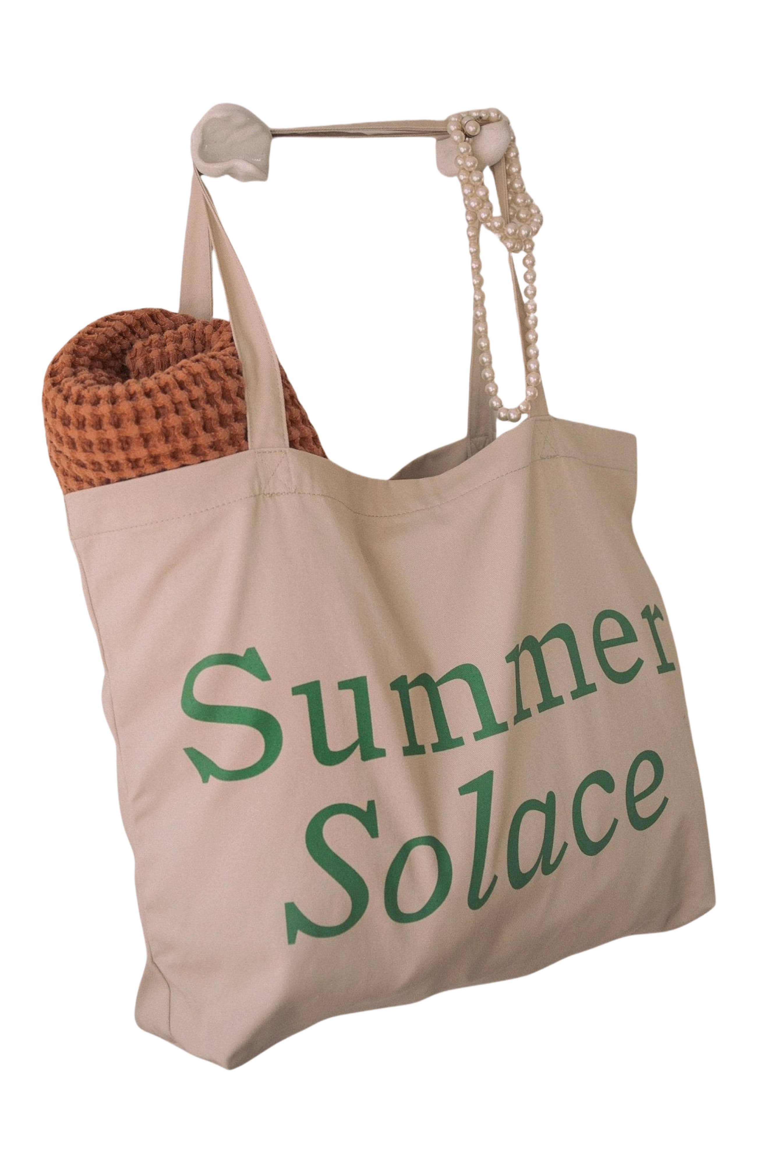 Summer Solace Tallow Summer Solace Organic Eco Tote Bag, Main, color, Oyster