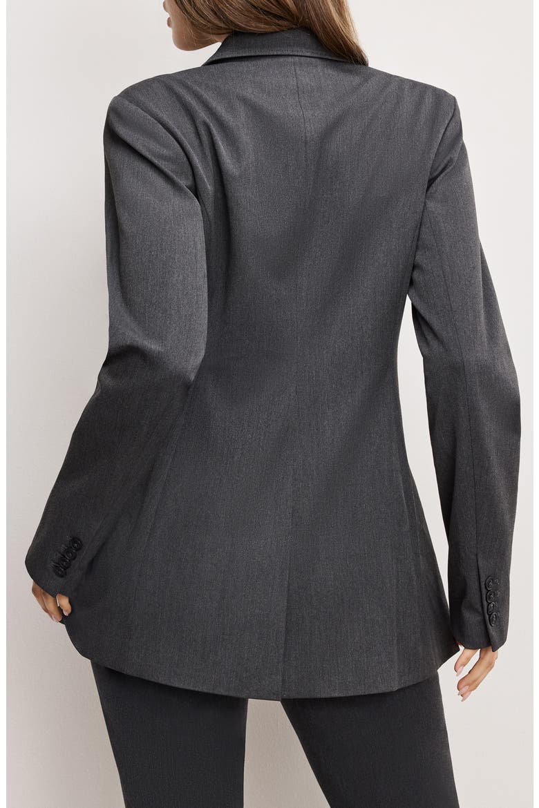 Essential Sculpt Suit Blazer, Alternate, color, DARK HEATHER GRAY