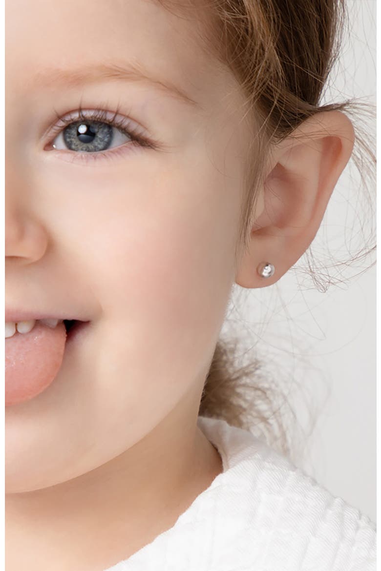 Classic Polished Ball Earrings, Alternate, color, Silver