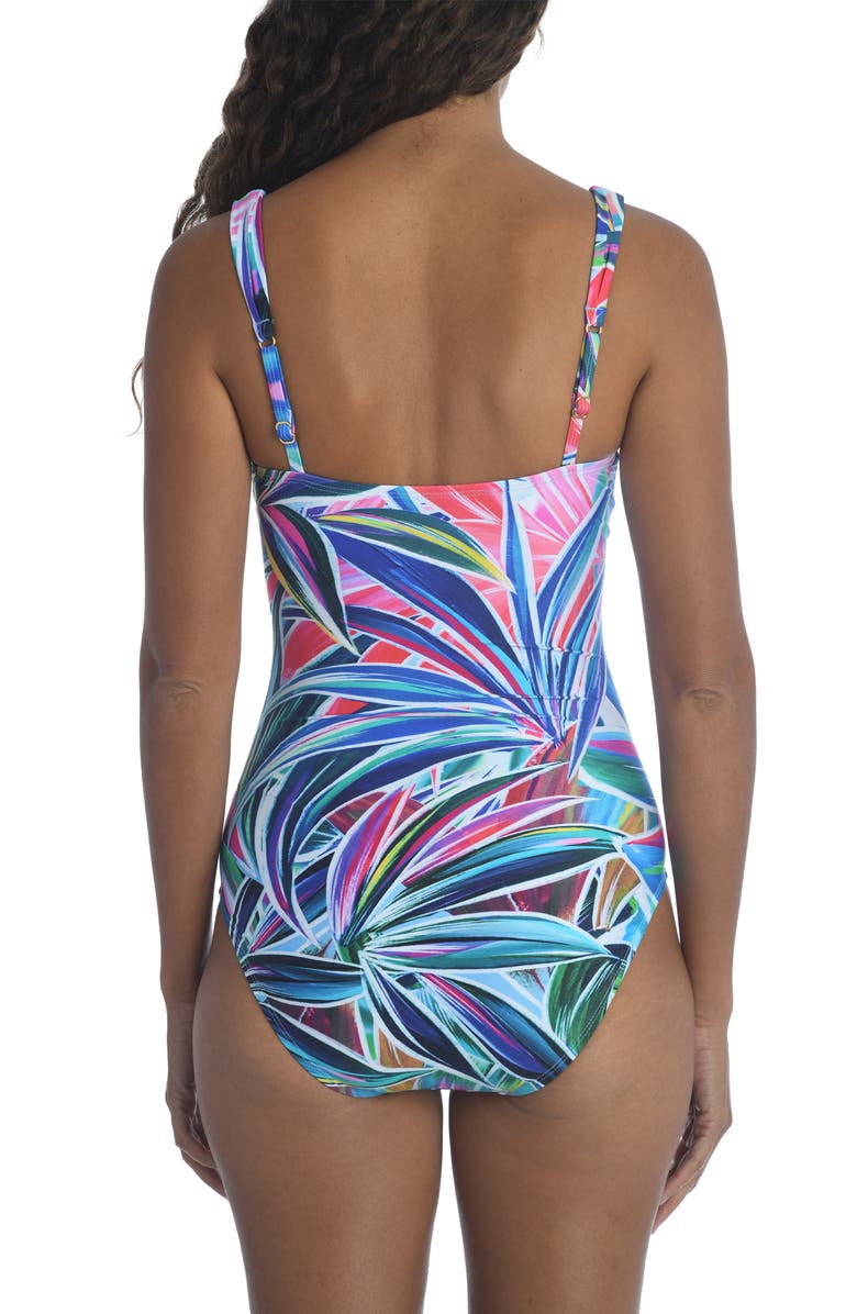 La Blanca Palm Opulence One-Piece Swimsuit, Alternate, color, 