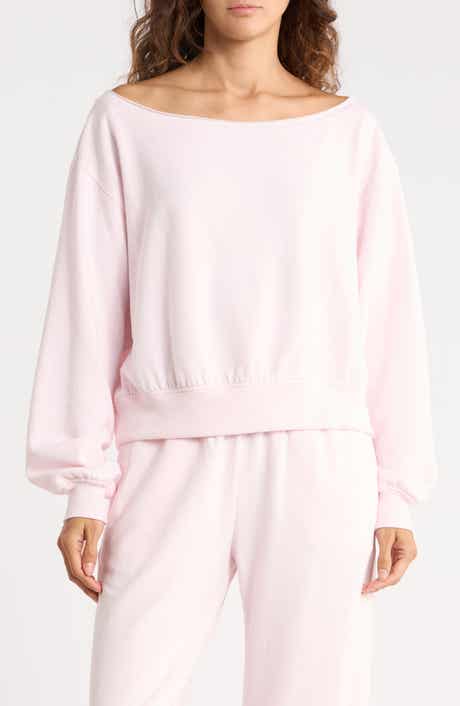 Loved Fleece Off the Shoulder Sweatshirt