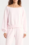 Abound Loved Fleece Off the Shoulder Sweatshirt