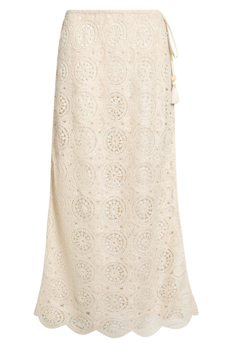 Karina Cover-Up Skirt, Alternate, color, NEUTRAL FOIL CROCHET