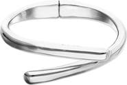 UNODE50 Sterling Silver-Plated Bracelet In The Shape Of Crossed Tubes