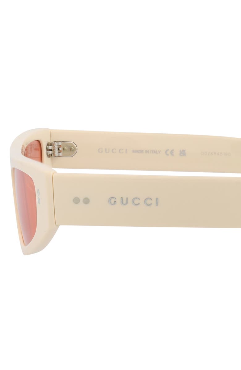 Gucci 51mm Cat Eye Sunglasses, Alternate, color, Ivory Ivory Red