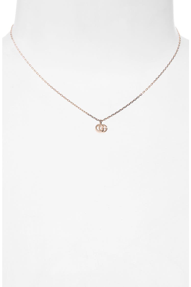 GG Running Pendant Necklace, Alternate, color, 18KP