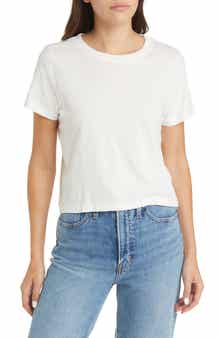 Madewell Lakeshore Softfade Cotton Crop Tee