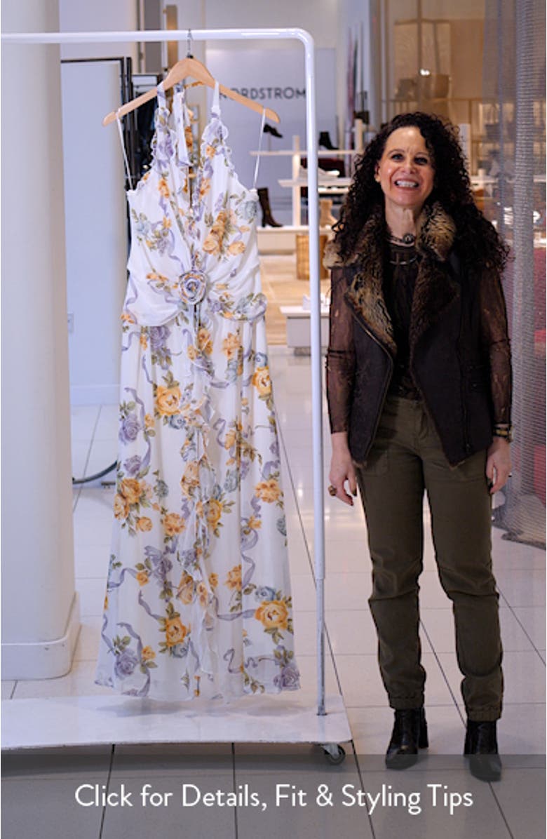 Floral Ruffle Maxi Dress, sales video thumbnail