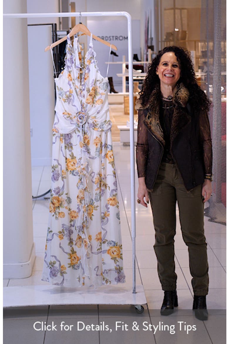 Floral Ruffle Maxi Dress video