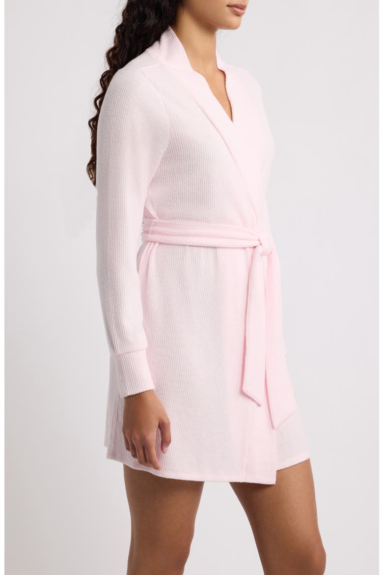 Cozy Short Robe, Alternate, color, PINK PRIMROSE
