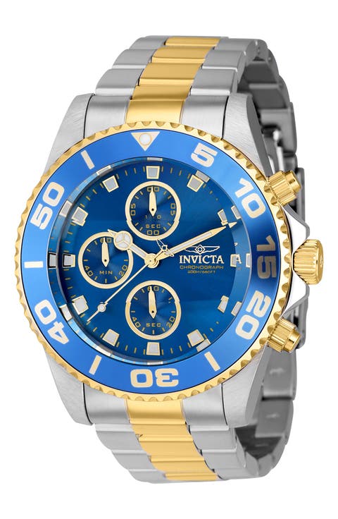 Pro Diver Chronograph Quartz Bracelet Watch, 43mm