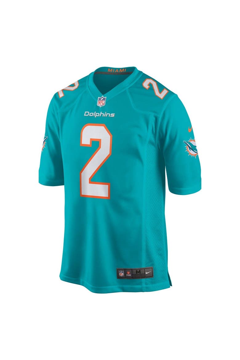 Men's Nike Bradley Chubb Aqua Miami Dolphins Game Player Jersey, Alternate, color, Aqua