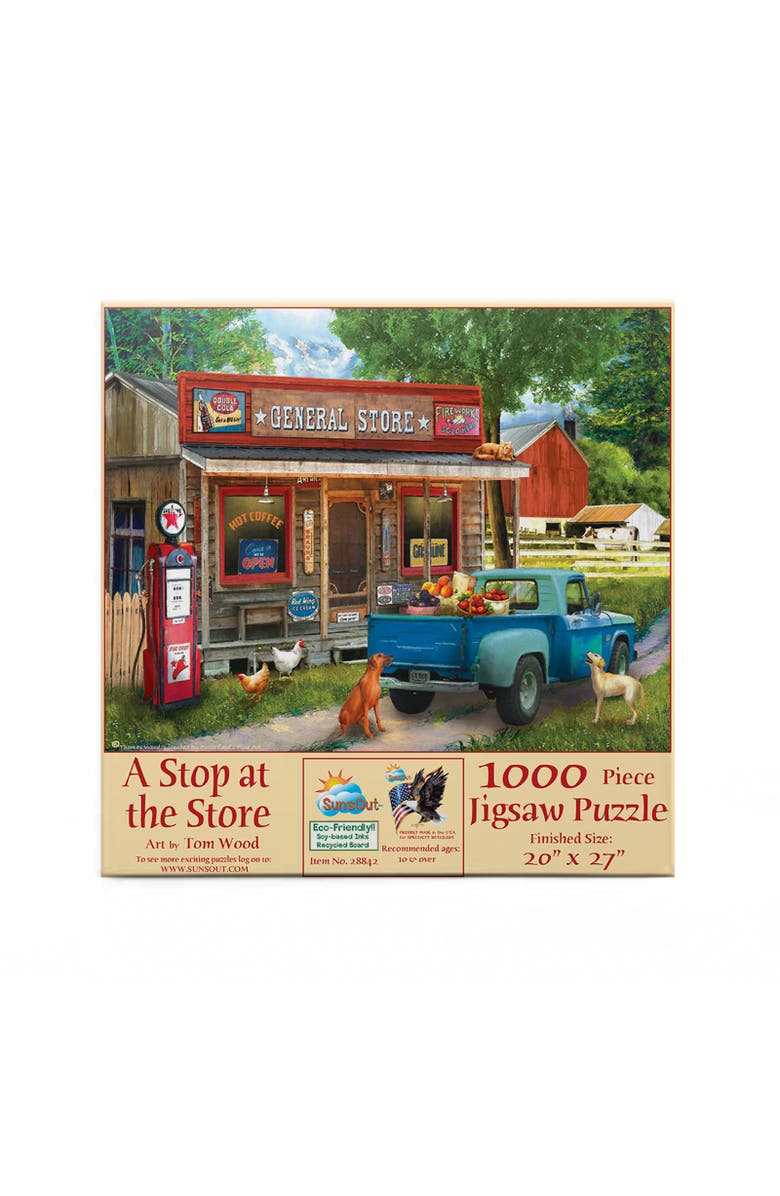 Sunsout A Stop at the Store 1000 piece Jigsaw Puzzle for Adults, Alternate, color, Multicolor