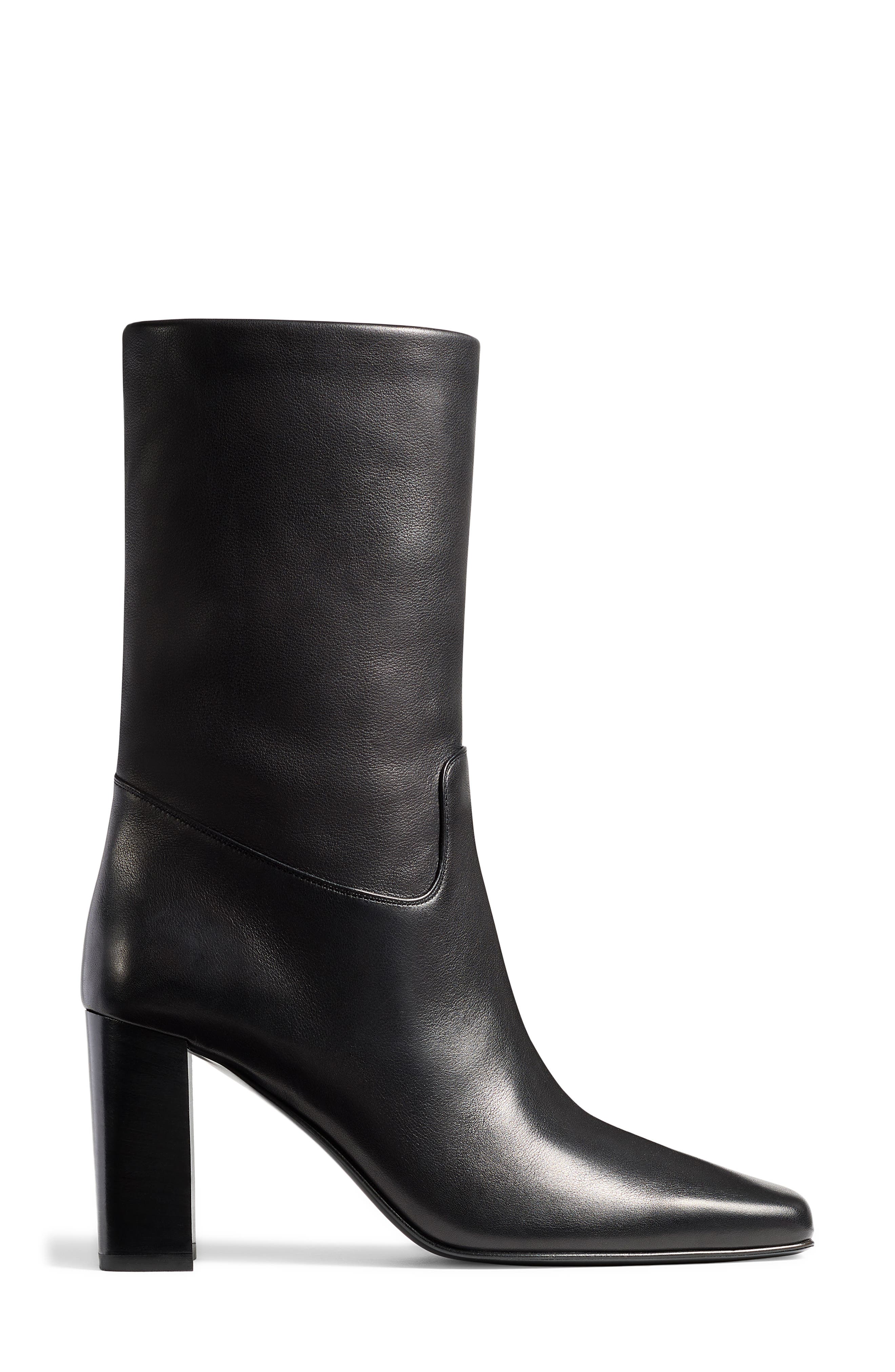 Petra Square Toe Boot, Alternate, color, BLACK