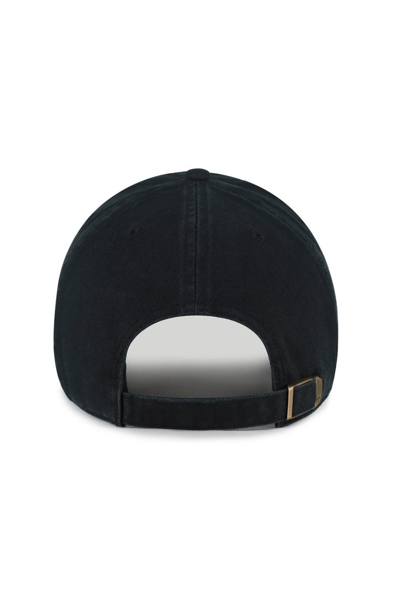 Men's '47 Black Baltimore Ravens Throwback Graphic Clean Up Adjustable Hat, Alternate, color, Black