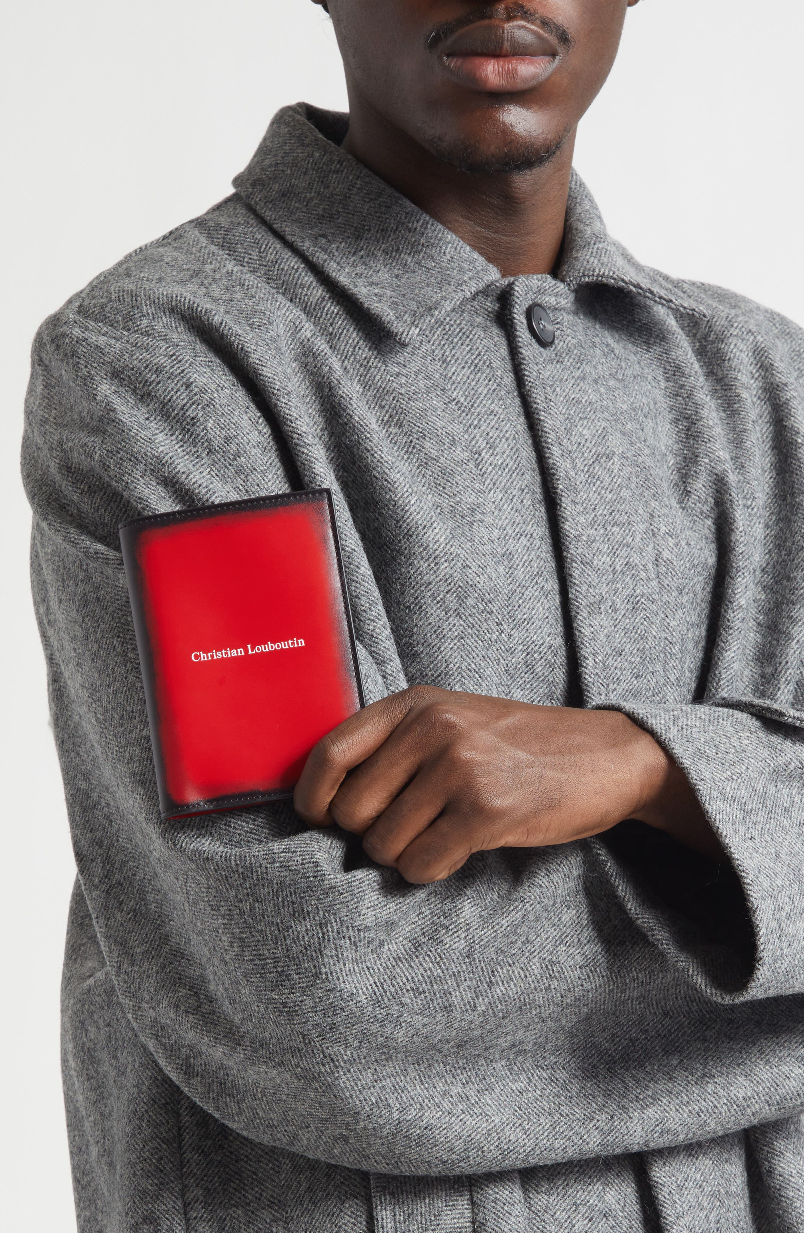 Christian Louboutin Canopy Leather Passport Holder (Men) | Nordstrom