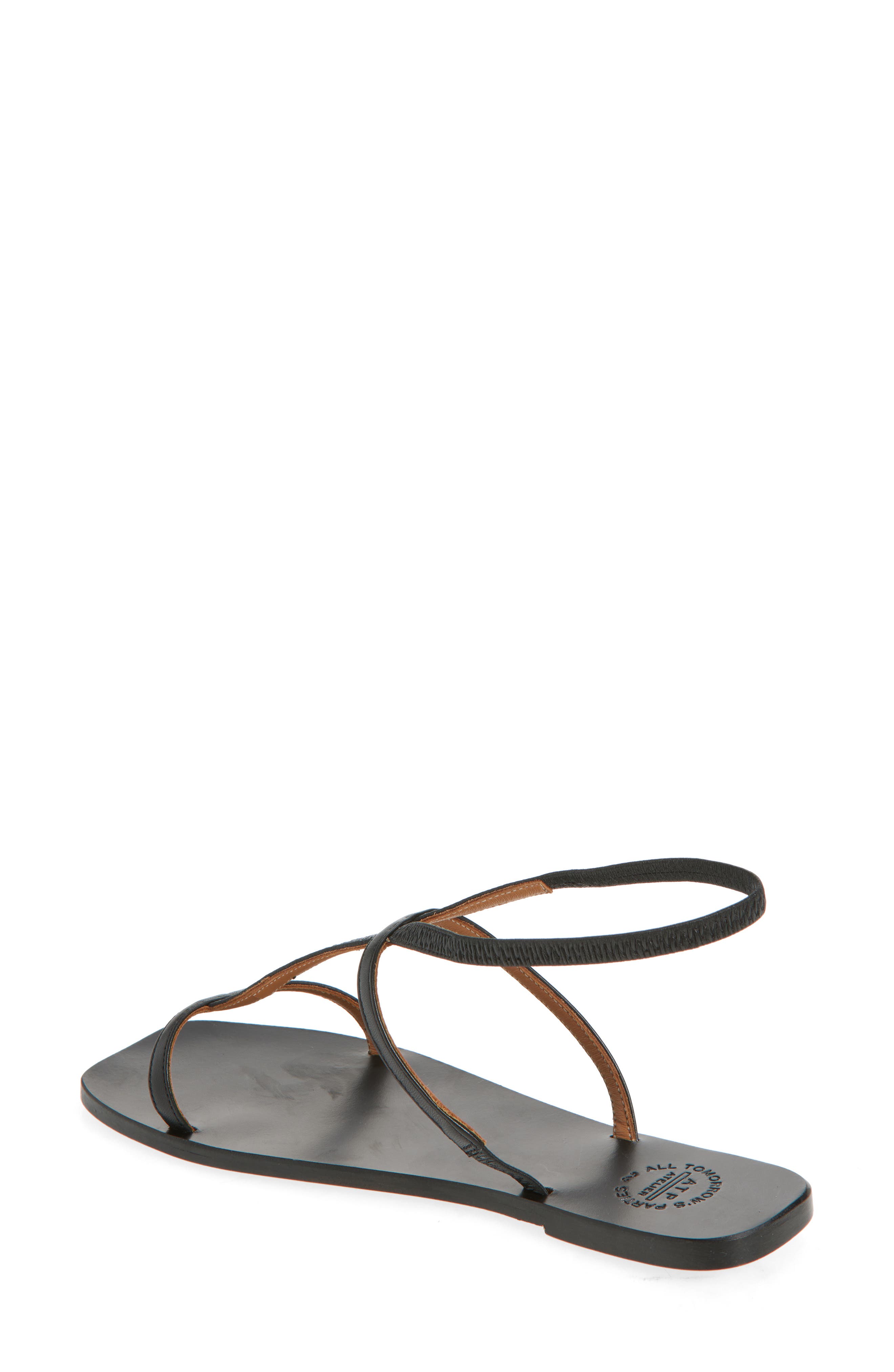 ATP ATELIER Delebbio Ankle Strap Sandal, Alternate, color, Black