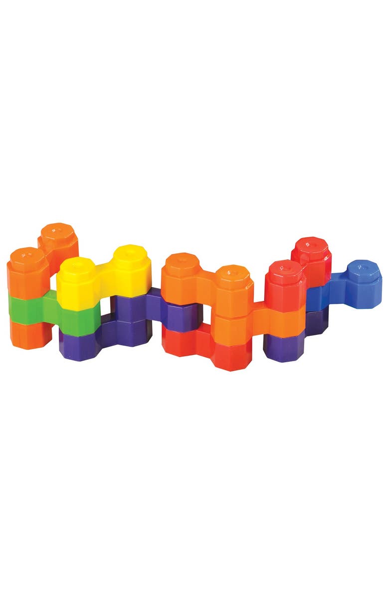 Kaplan Early Learning Company Jumbo Double Octagon Builders - 36 Pieces, Alternate, color, Multicolor