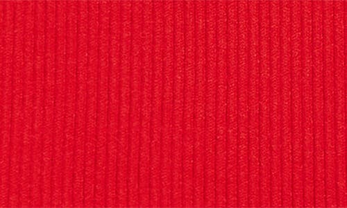 Diesel ® M-caddix-top Logo Cutout Sleeveless Rib Top In Red