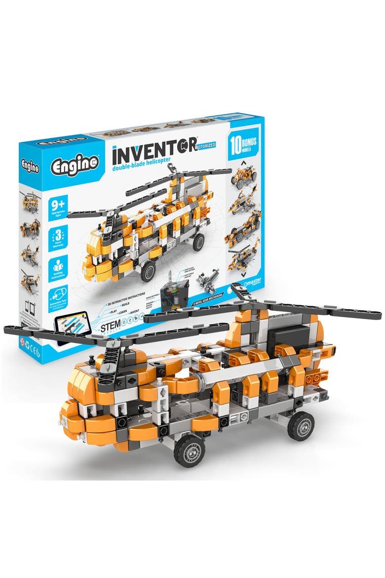 Double Blade Helicopter Building Set, Main, color, Multicolored