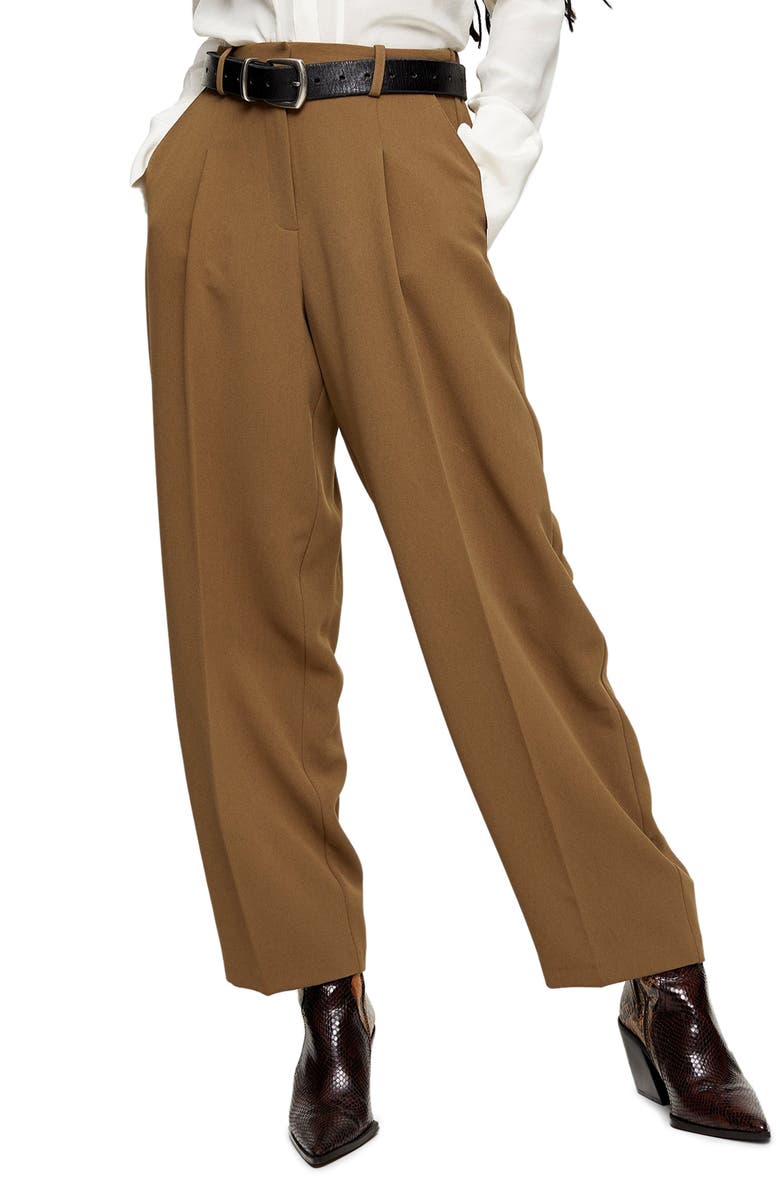 Topshop Lulu Elastic Back Trousers, Main, color,