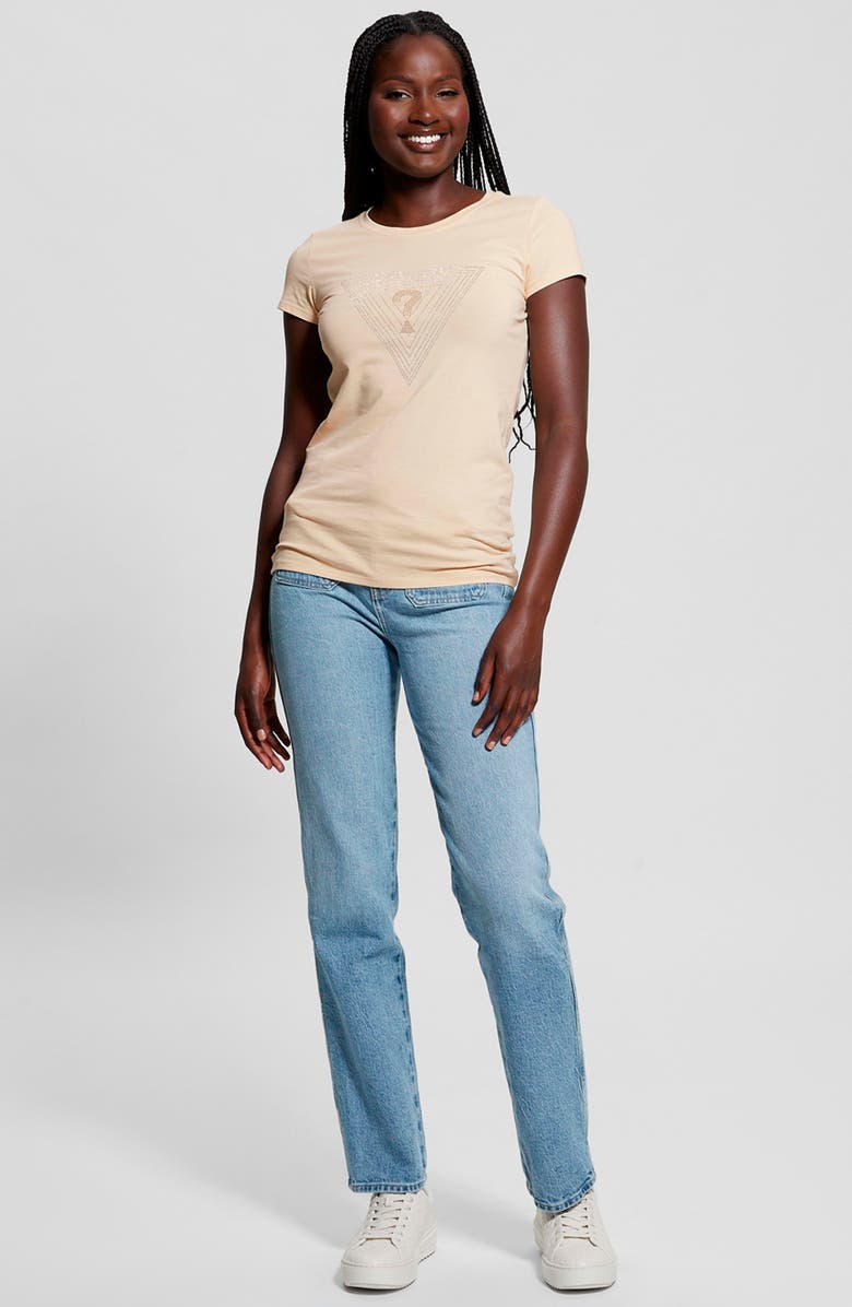 GUESS Triangle Maze Embellished Graphic T-Shirt, Alternate, color, 