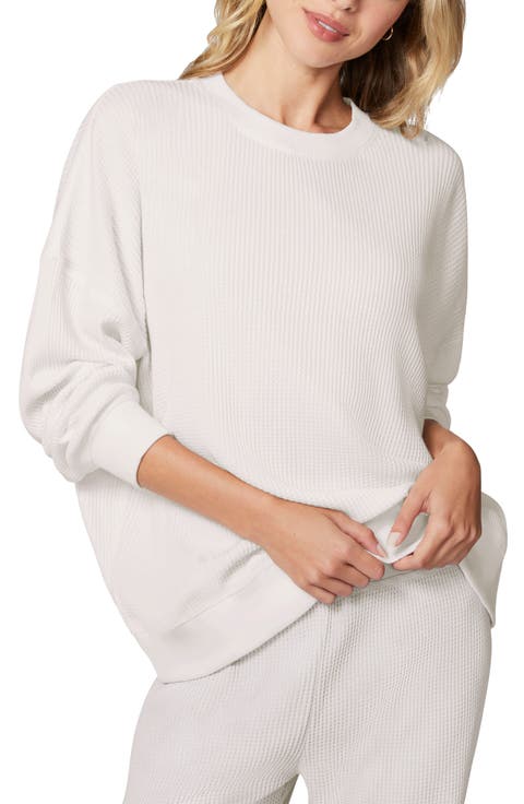 Ovesize Crewneck Thermal Sweatshirt