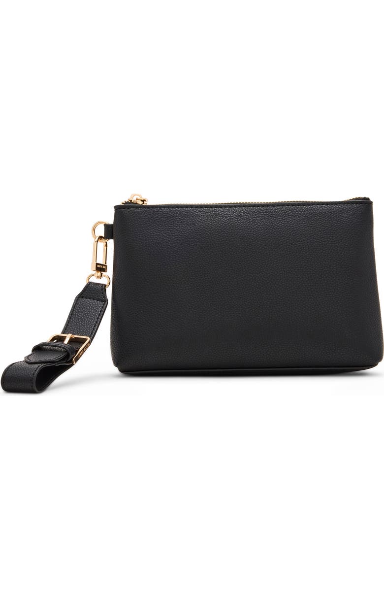 Anne Klein Large Wrist Pouch, Main, color, Black