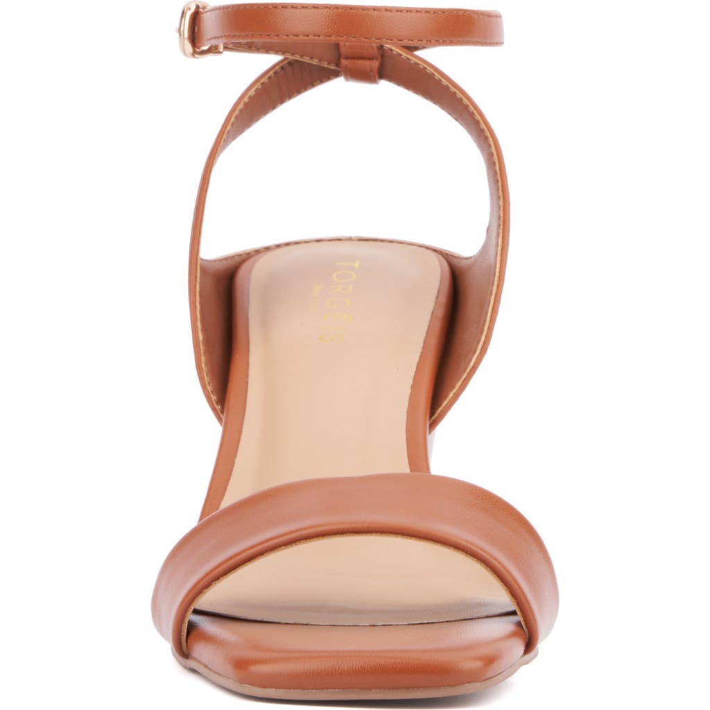 TORGEIS TORGEIS CANDIDA ANKLE STRAP BLOCK HEEL SANDAL
