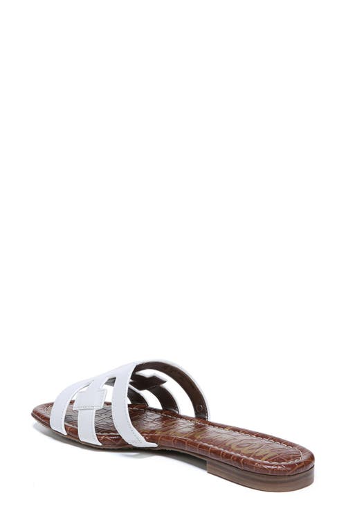 Sam Edelman Bay Cutout Slide Sandal In White
