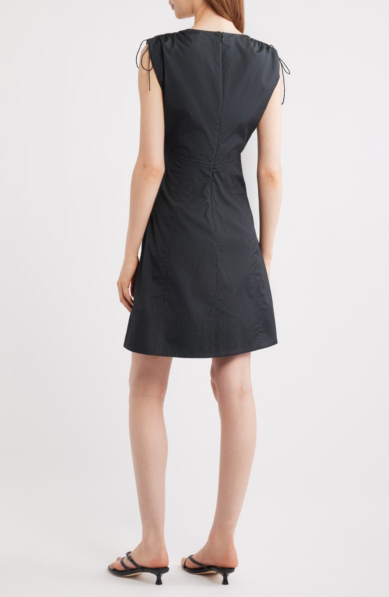 rag & bone Emmet Tie Shoulder Sleeveless Fit & Flare Dress, Alternate, color, Black