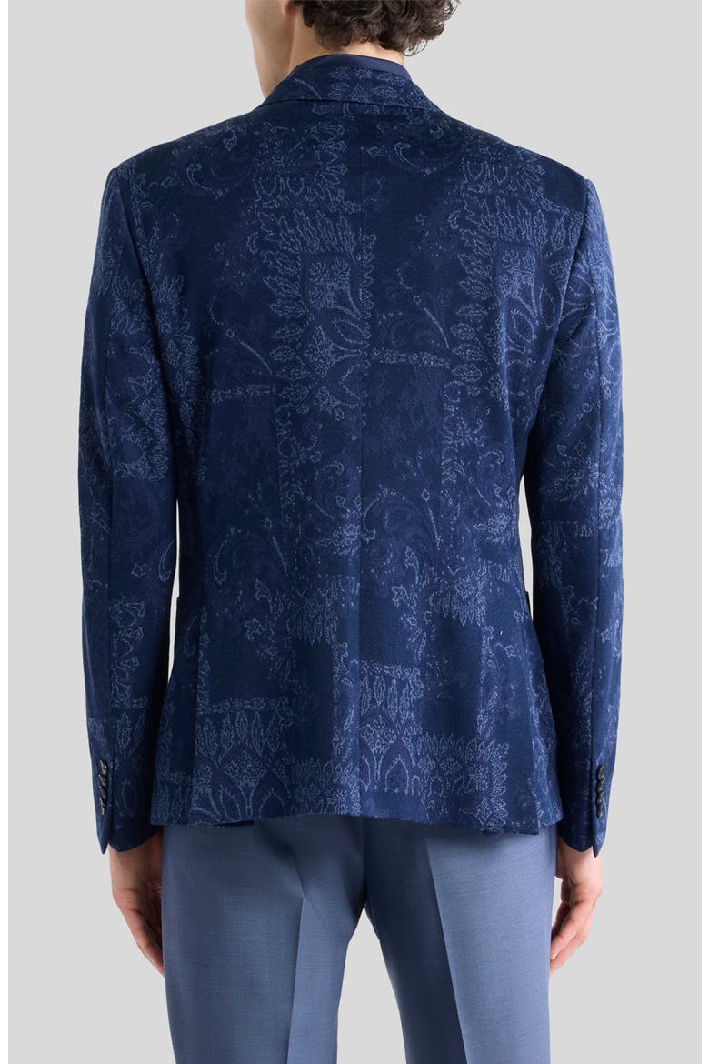 Roma Mixed Print Cotton Jersey Sport Coat, Alternate, color, MULTICOLOR BLUE BASE