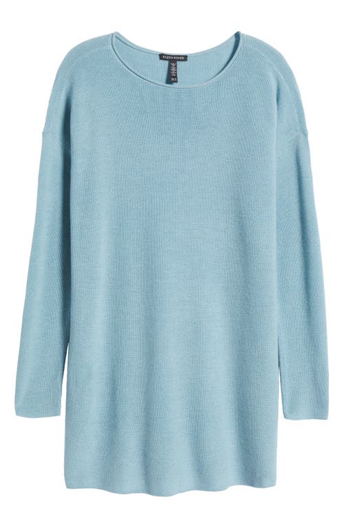 EILEEN FISHER EILEEN FISHER BATEAU LONG SLEEVE MERINO WOOL TUNIC TOP 