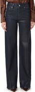 PAIGE Sasha Coated High Waist Wide Leg Jeans