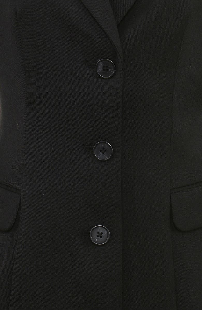 HOUSE OF CB Aviva Three-Button Twill Blazer, Alternate, color, Black