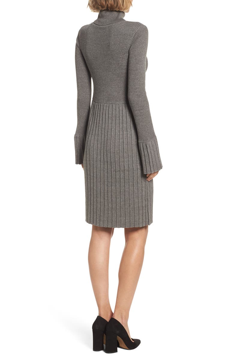 Adrianna Papell Turtleneck Dress, Alternate, color, 