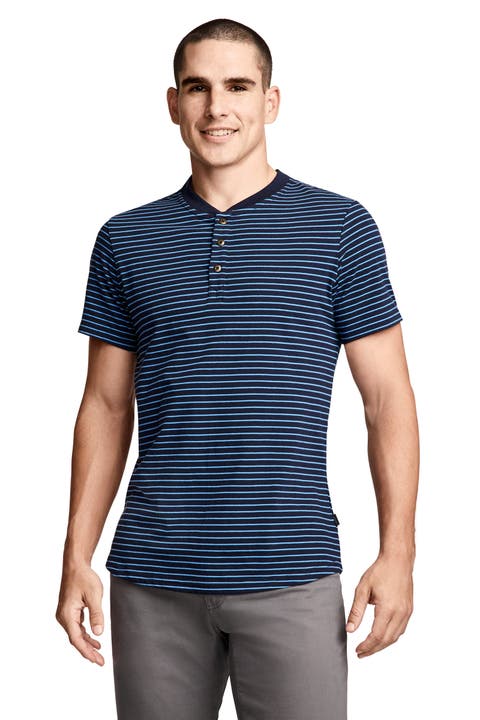 Outdoors by Luke Bryan Men's 100% Cotton Short Sleeve Henley