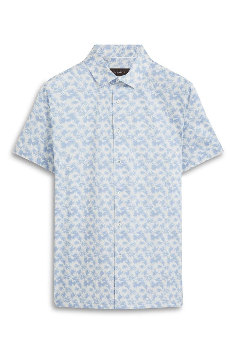 Bugatchi Milo OoohCotton<sup>®</sup> Print Short Sleeve Button-Up Shirt, Alternate, color,