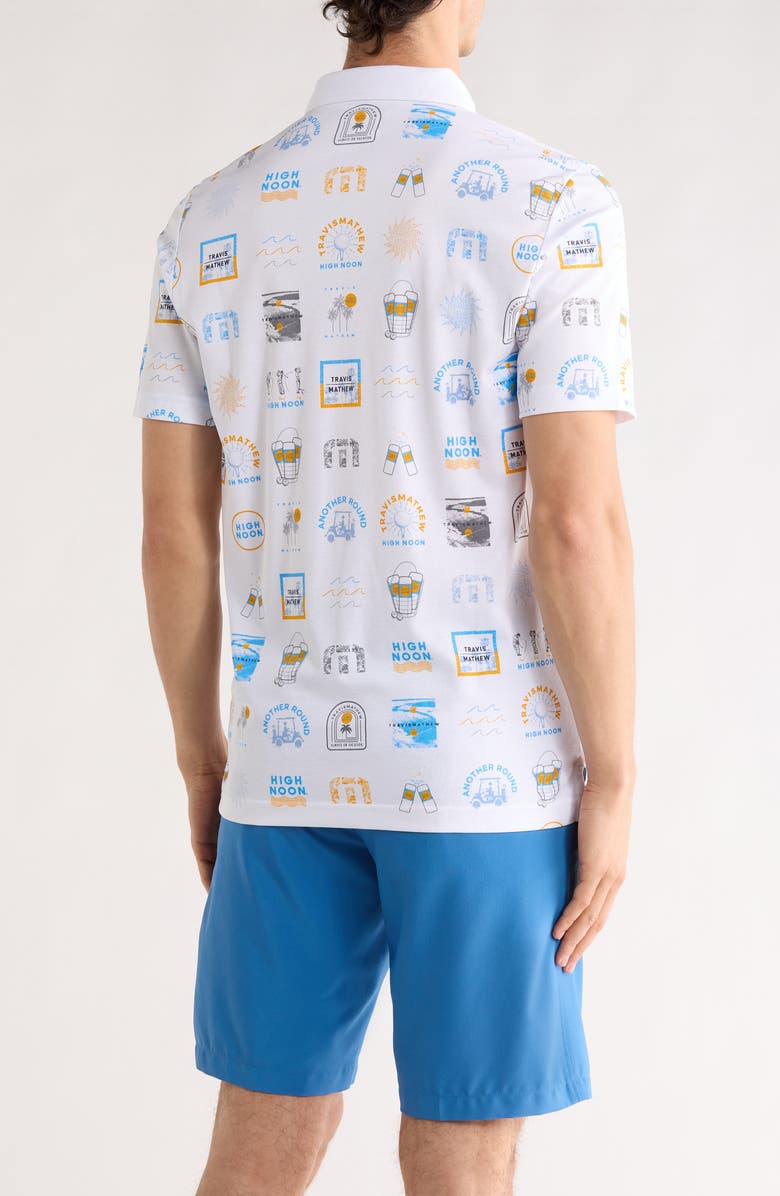 TravisMathew Pineapple Paradise Polo, Alternate, color, White