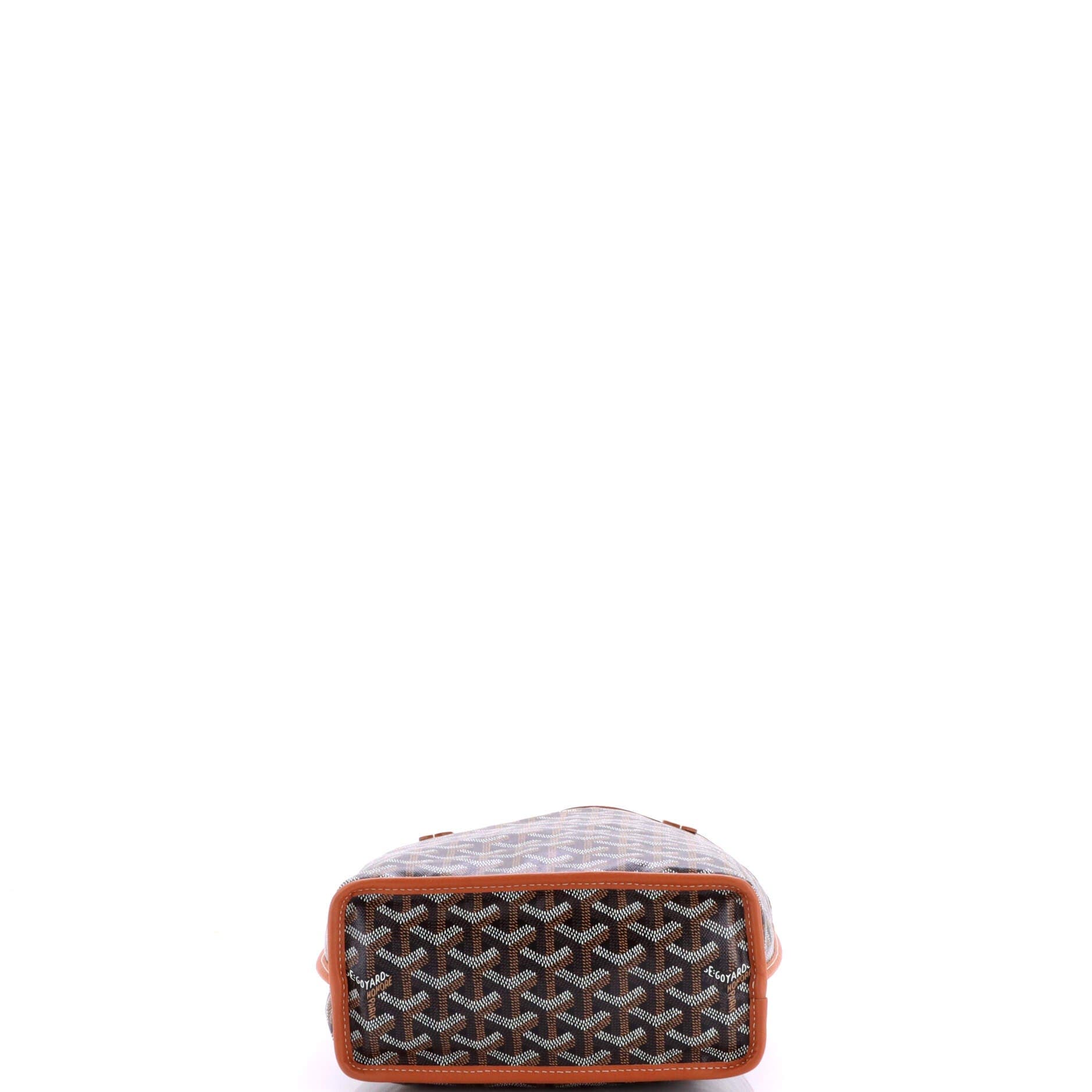 Pre-Owned Goyard Anjou Reversible Tote Coated Canvas Mini, Alternate, color, Brown