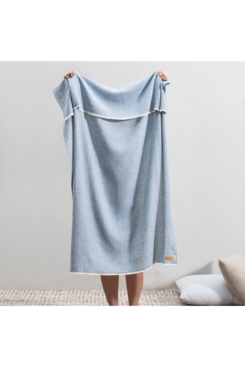 Chambray Hudson Valley Throw, Alternate, color, Chambray