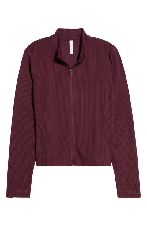 Thrive 2.0 Rib Zip-Front Sweatshirt