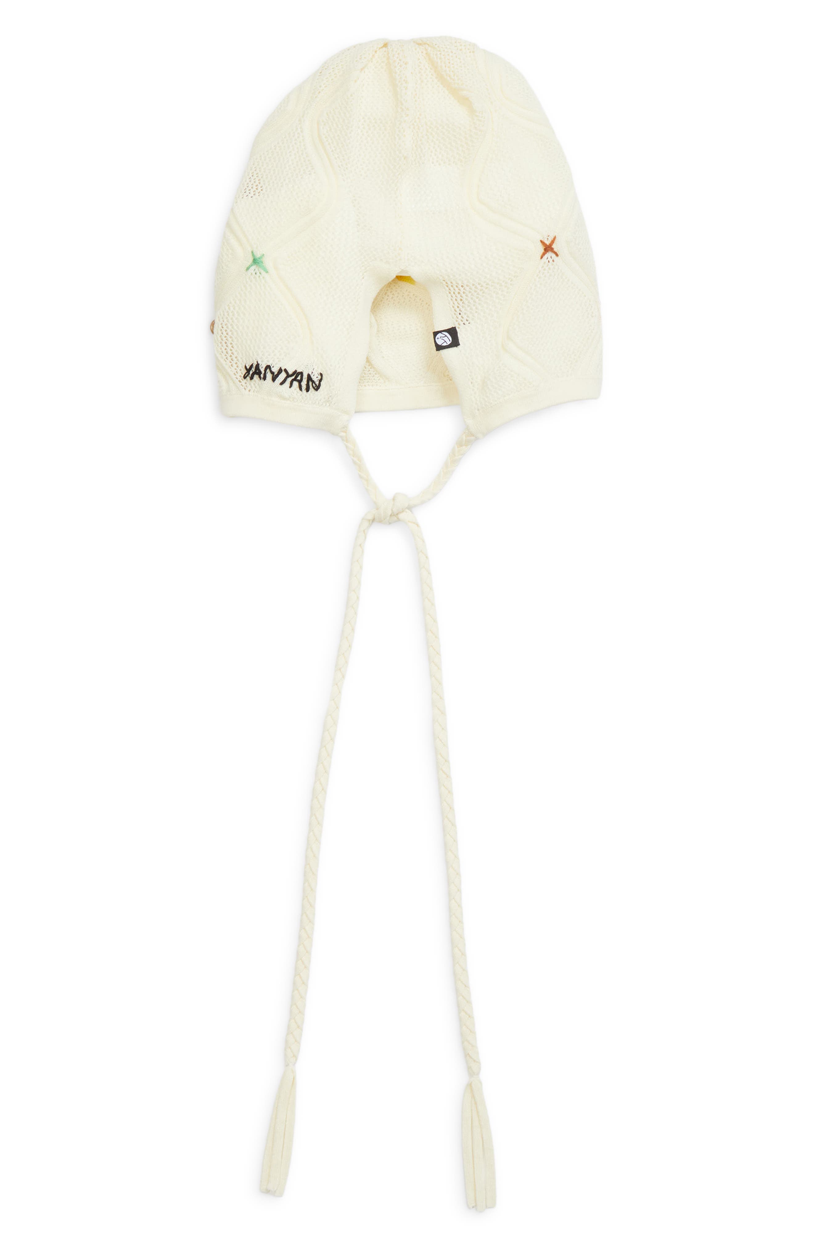 YanYan Cotton Lattice Stitch Beanie (Women) | Nordstrom