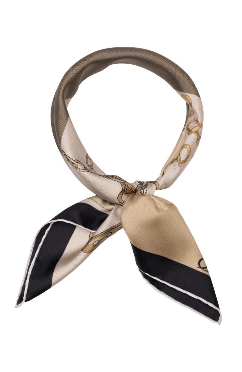 Elizabetta San Siro - Hand Rolled Silk Neckerchief for Men, Alternate, color, Tan