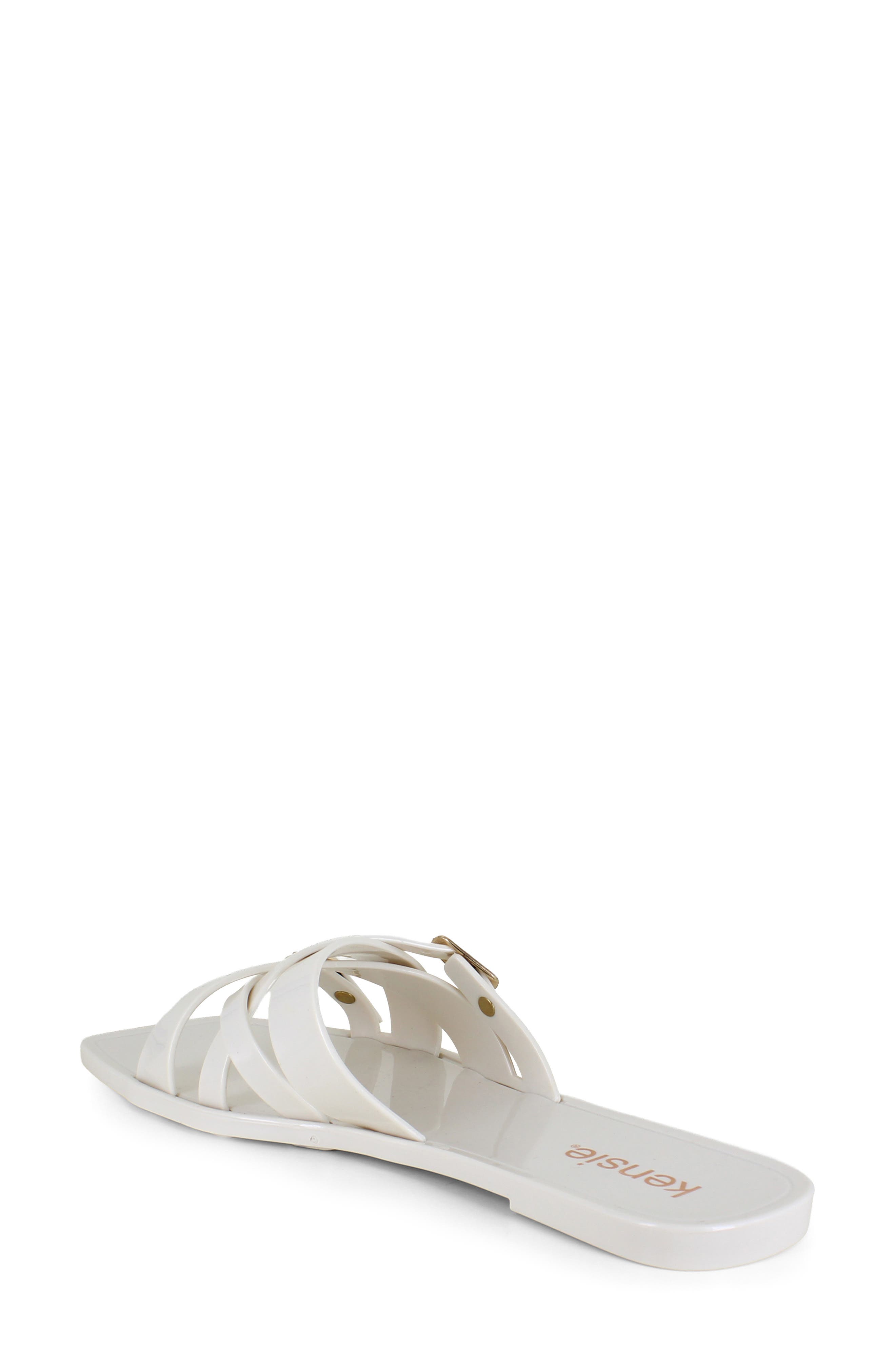 Kensie Jellie Slide Sandal, Alternate, color, Off White