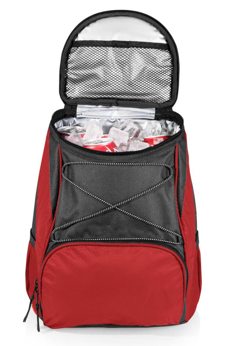 Picnic Time PTX Backpack Cooler, Alternate, color, Red With Gray Accents
