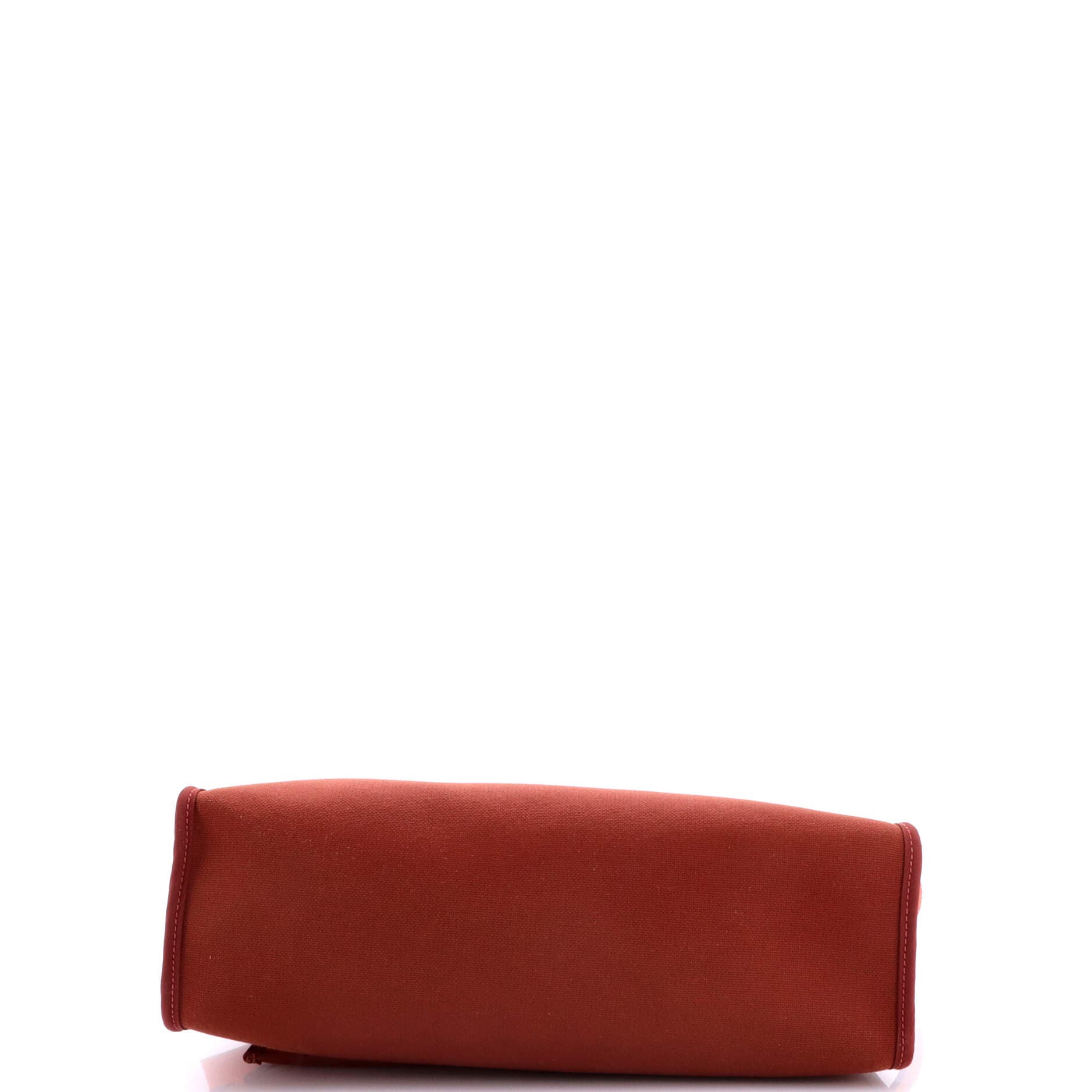 Pre-Owned Hermes Herbag Zip Leather and Toile 31, Alternate, color, Rouge H