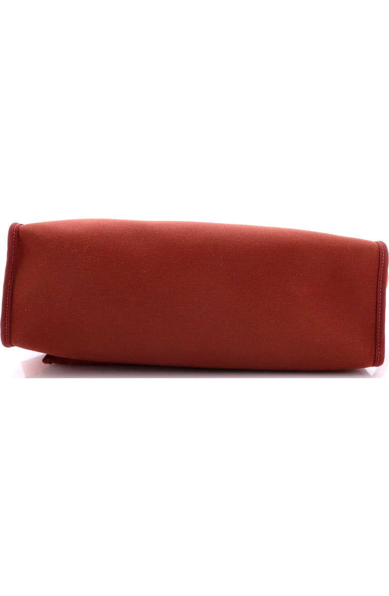 Pre-Owned Hermes Herbag Zip Leather and Toile 31, Alternate, color, Rouge H